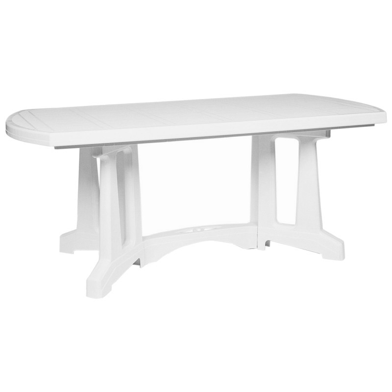 Oblong Resin Plastic Dining Table DINING ROOM TABLE SETS