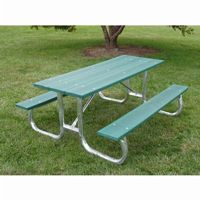 Galvanized Frame Picnic Bench and Table 6 Feet FF-PB6-GFPIC