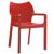 Diva Resin Outdoor Dining Arm Chair Red ISP028