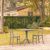 Tiffany Patio Dining Set with 2 Chairs Dark Gray ISP1061S