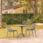 Air Patio Dining Set with 2 Chairs Dark Gray ISP1060S