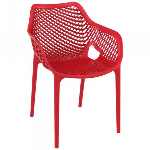 Air XL Outdoor Dining Arm Chair Red ISP007-RED