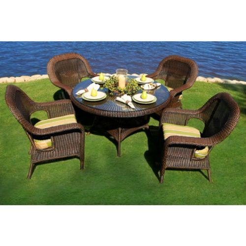 Sea Pines 5 Piece Outdoor Dining Seating Set TO-LEX-5DS1