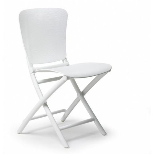 Zac Classic Resin Folding Dining Chair White NR-40324-00