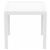 Orlando Wickerlook Resin Square Patio Dining Table White 31 inch. ISP875-WH #2